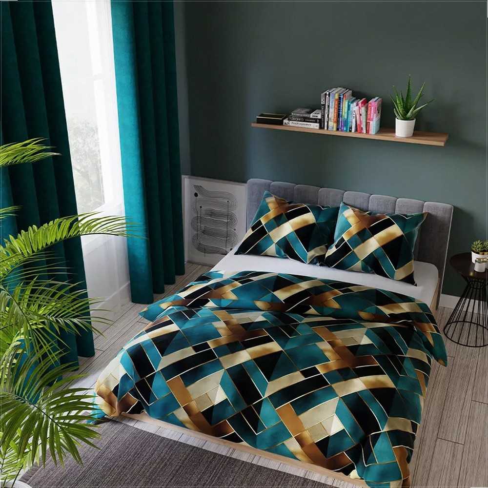 Satininis patalynės komplektas 160x200 cm, medvilninis antklodės užvalkalas, minkšti pagalvės užvalkalai, patogi patalynė, gėlėtas patalynės komplektas, prabangūs satino paklodės