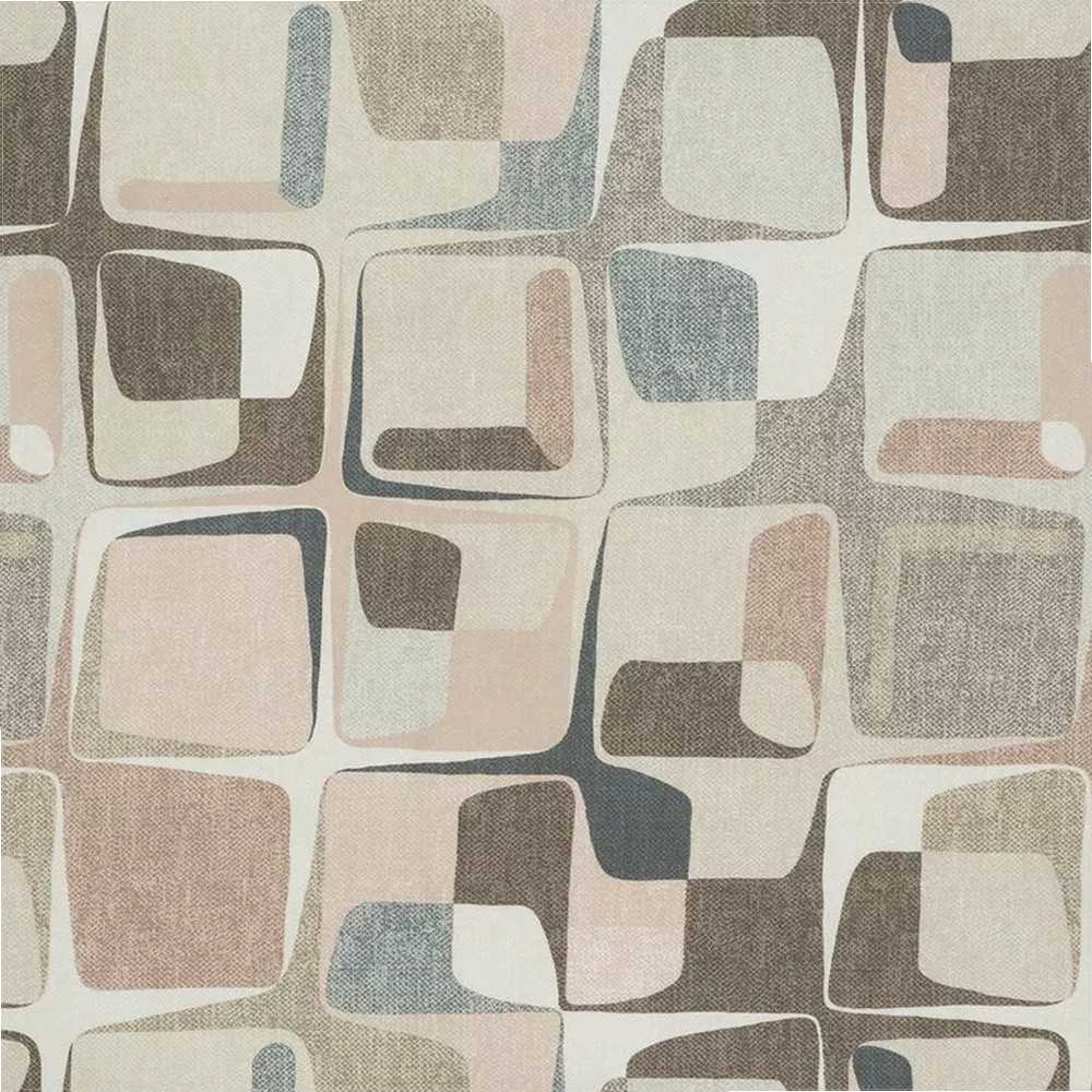 Eurofirany Satino patalynės komplektas, 160x200 cm, smėlio spalvos geometrinis raštas, medvilninis antklodės užvalkalas, 2 pagalvių užvalkalai, miegamojo