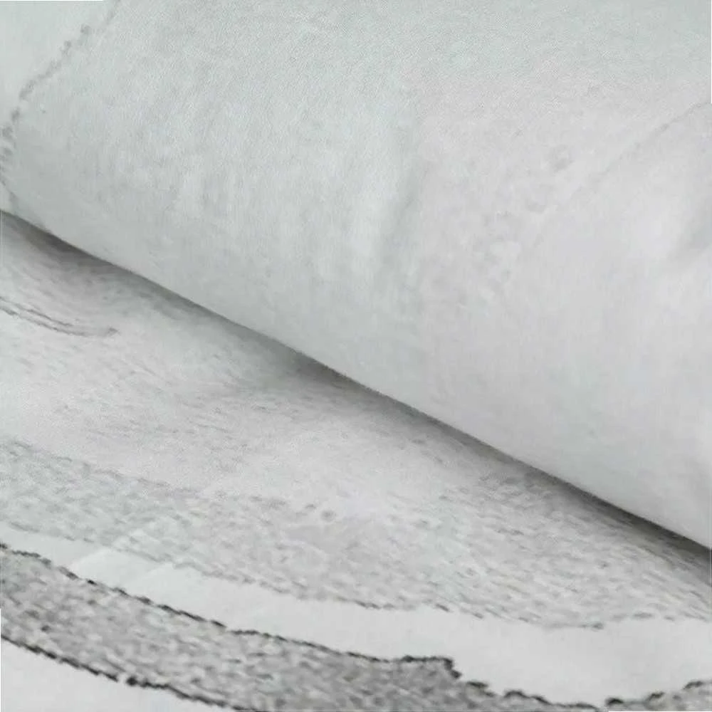 Eurofirany Satino patalynės komplektas 220x200 cm su gėlių raštu, baltos ir žalios gėlės, medvilninio satino užvalkalai, miegamojo tekstilė