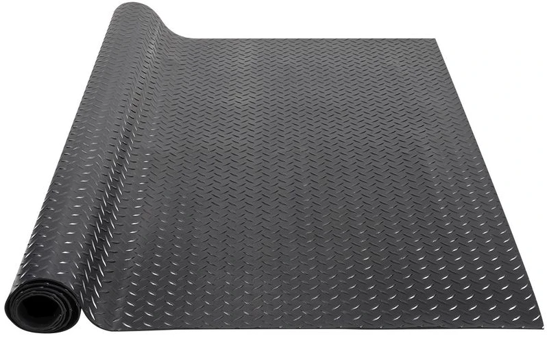 VEVOR Diamond tipo guminė grindų danga, 3 mm, juoda