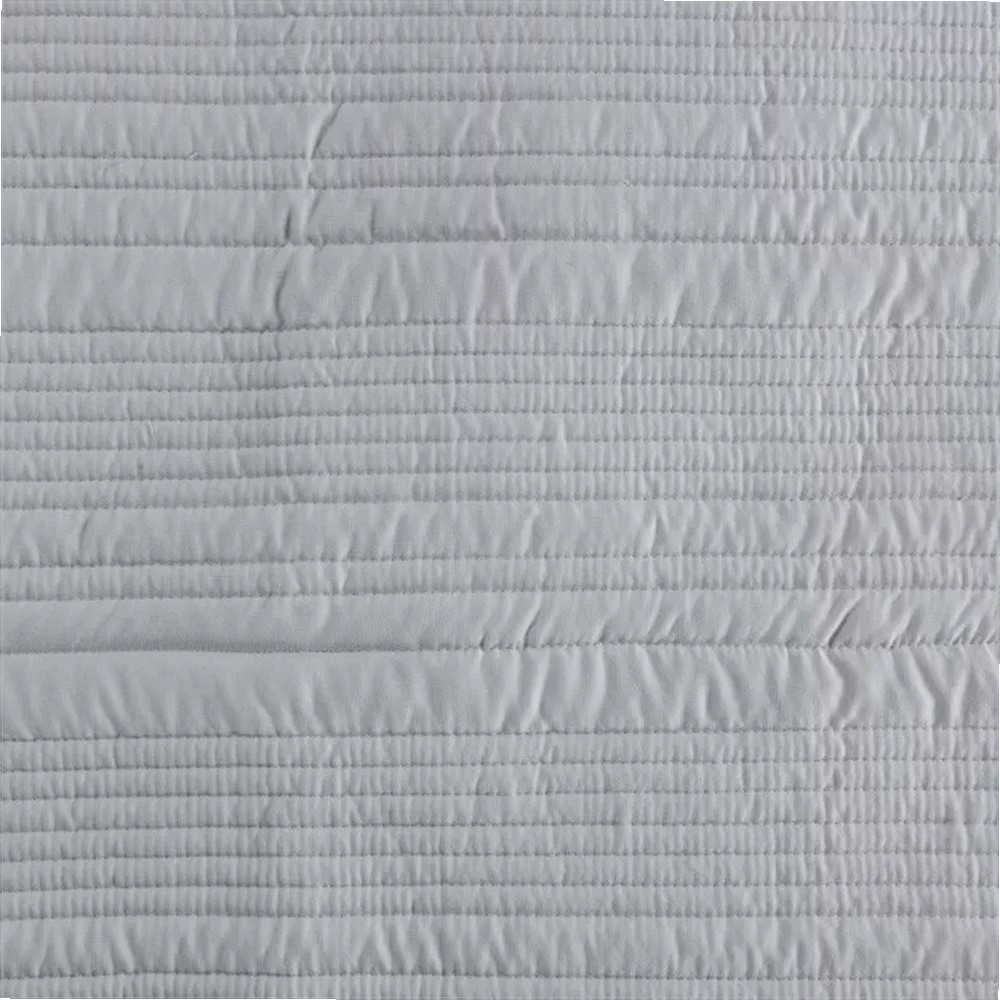 Eurofirany Sidabrinis dygsniuotas dekoratyvinis lovos patiesalas, 220x240 cm, poliesterio lovos užtiesalas, didelio dydžio lovos uždangalas, modernus miegamojo aksesuaras Lovatiesė
