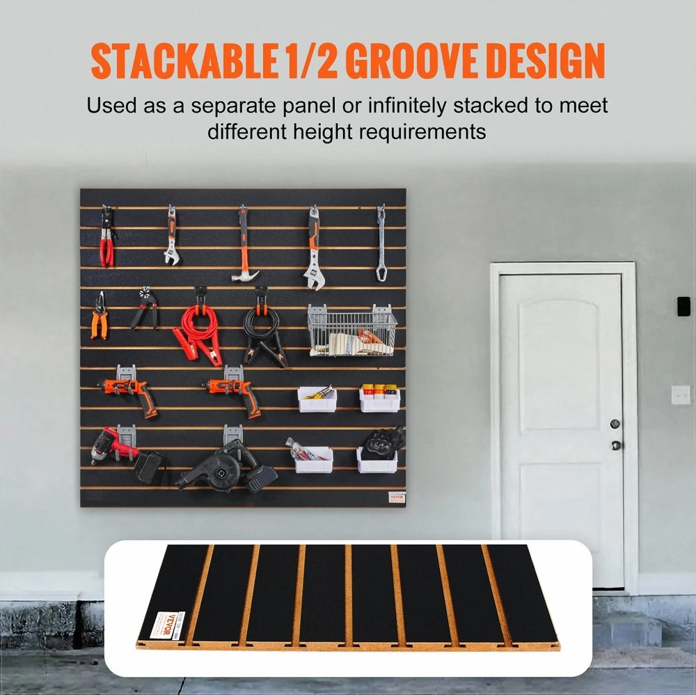 VEVOR juodos lentjuostės panelės garažui 122 x 61 cm