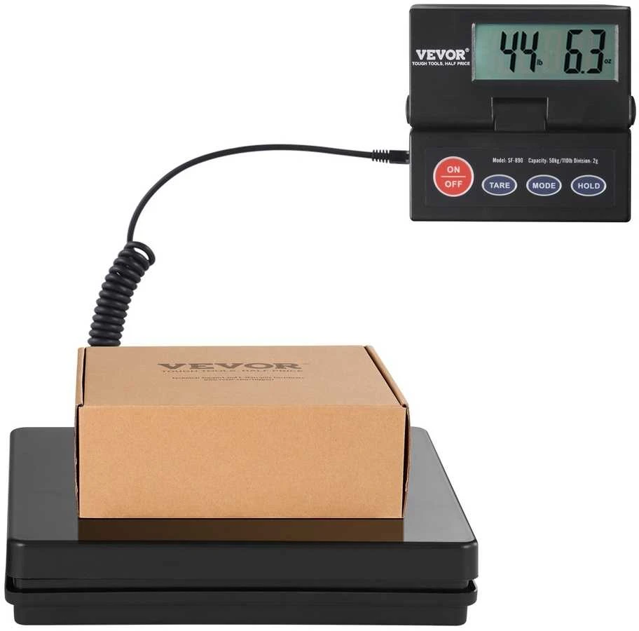 Skaitmeninės siuntų svarstyklės, 50 kg, LCD ekranas