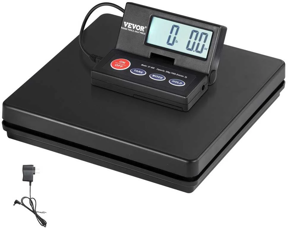 Skaitmeninės siuntų svarstyklės, 50 kg, LCD ekranas
