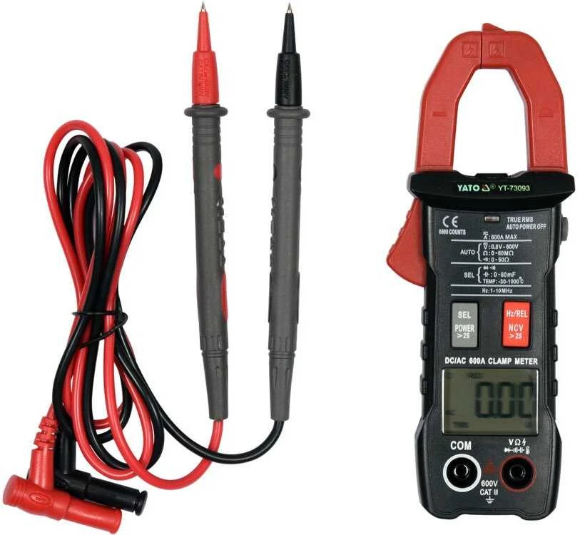 Skaitmeninis gnybtinis multimetras su automatiniu diapazonu, AC/DC 600A, True RMS multimetras, elektrinis testeris