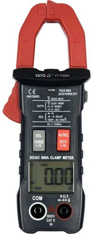 Skaitmeninis gnybtinis multimetras su automatiniu diapazonu, AC/DC 600A, True RMS multimetras, elektrinis testeris