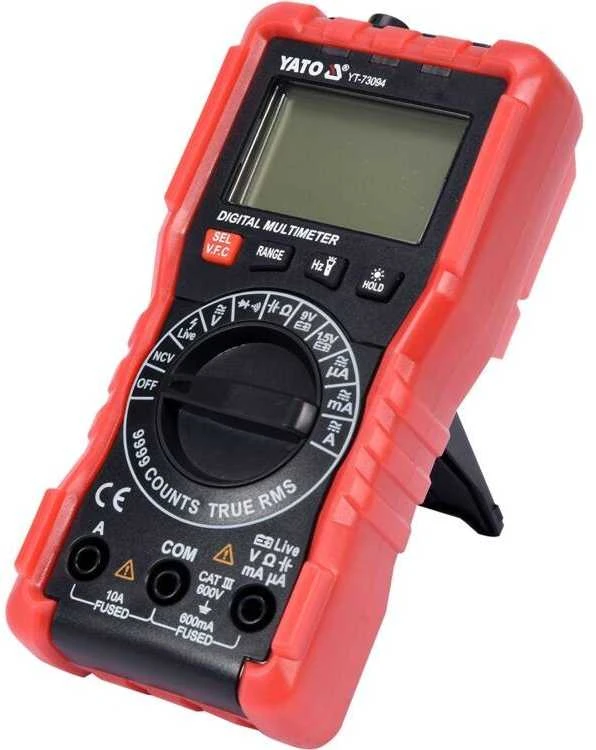 Skaitmeninis multimetras, su TRUE RMS, automatiniu diapazonu, elektriniais matavimais