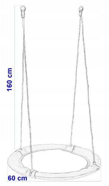Sodo sūpynės gandralizdis Romek, 60 cm