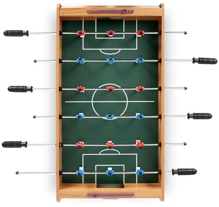 Stalo futbolo žaidimas namams, su 18 žaidėjų, lengvai surenkamas, stalo futbolas, mini futbolo stalas, stalo futbolo žaidimas