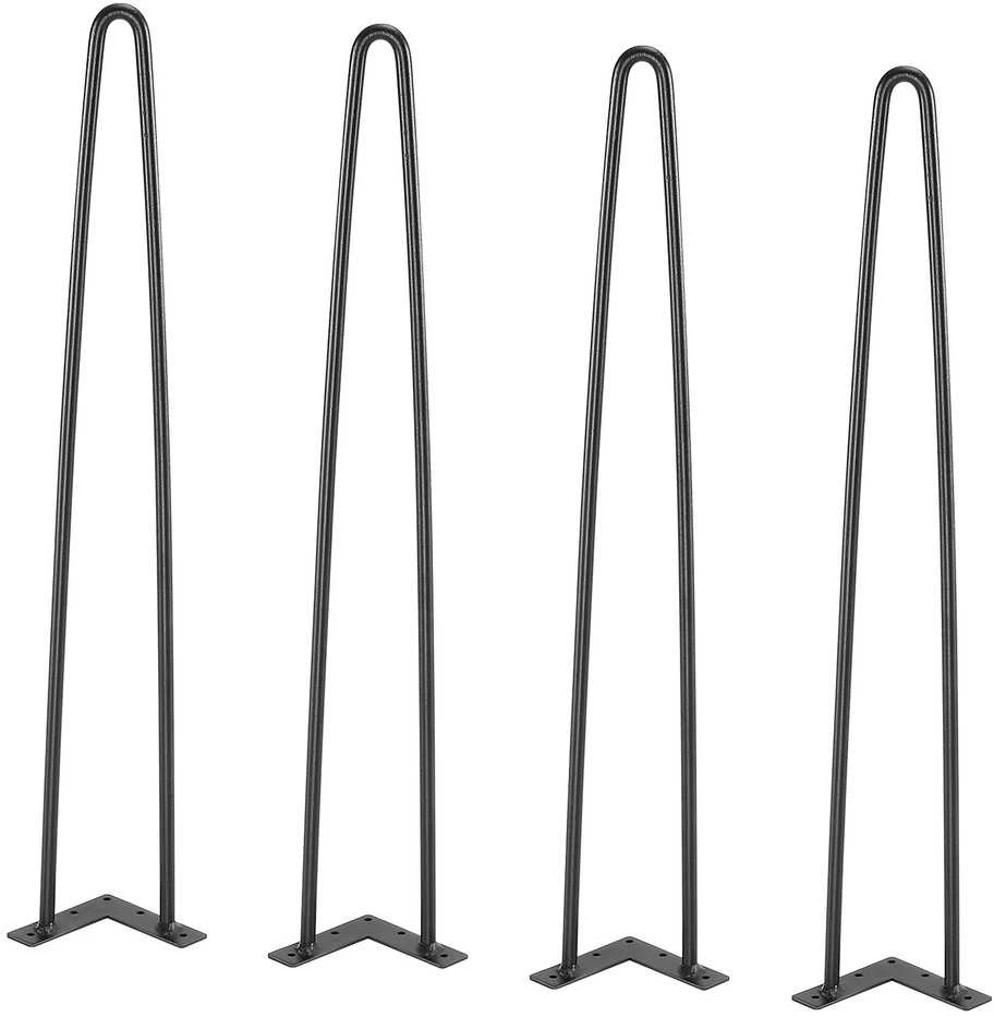 VEVOR Stalo kojos, Plaukų segtuko kojos, Baldų kojos, Plieno kojos, 710 mm, „Pasidaryk pats“ projektai, Vidurio amžiaus modernus