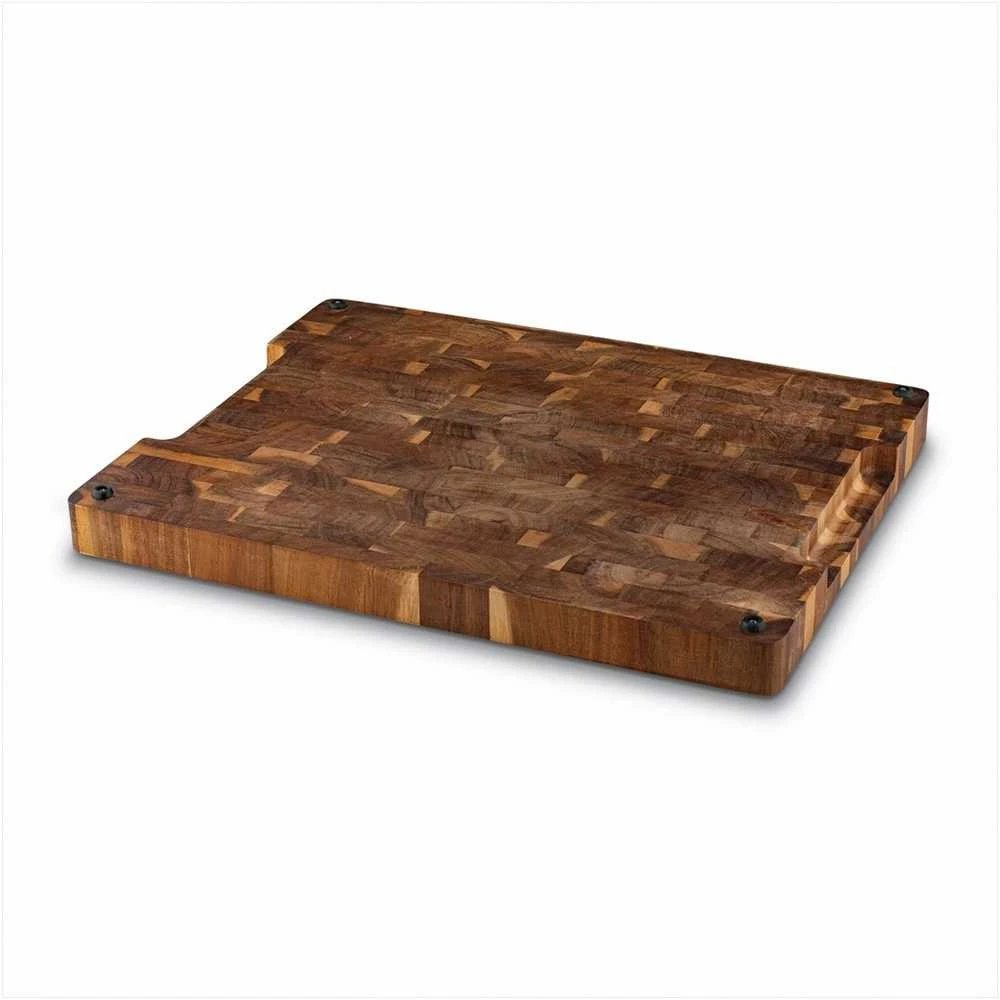 Starke Pro Akacijos pjaustymo ir serviravimo lenta su kojelėmis, didelė kaimiško stiliaus virtuvinė lenta, 47 x 37 cm ruda medinė lenta, akacijos pjaustymo lenta, kaimiška serviravimo lenta, medinis padėklas