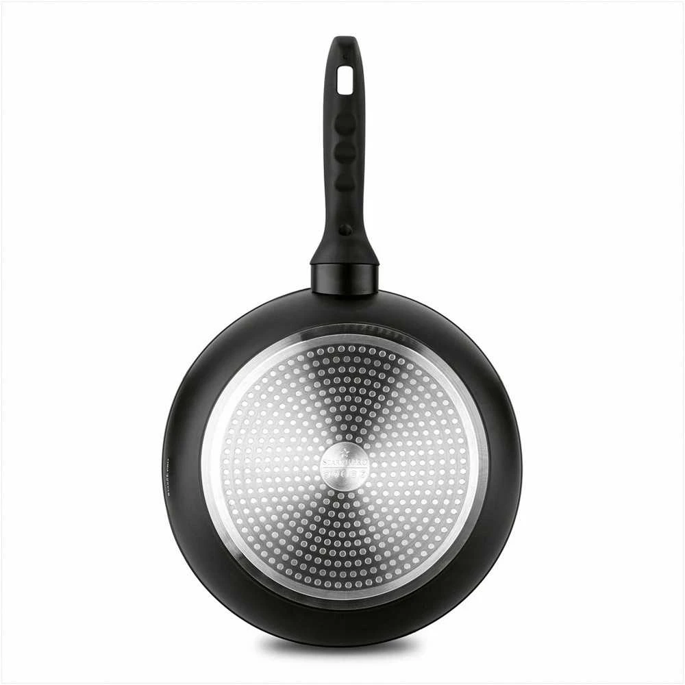 Starke Pro Granitinės nepridegančios keptuvės, rinkinys 20 cm 24 cm 28 cm, tinka indukcijai, minkštos rankenos, granitinių keptuvių rinkinys, nepridegančių keptuvių komplektas, virtuvės indų rinkinys