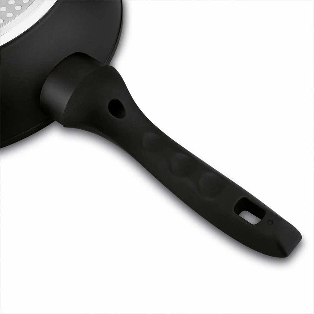 Starke Pro Granitinės nepridegančios keptuvės, rinkinys 20 cm 24 cm 28 cm, tinka indukcijai, minkštos rankenos, granitinių keptuvių rinkinys, nepridegančių keptuvių komplektas, virtuvės indų rinkinys