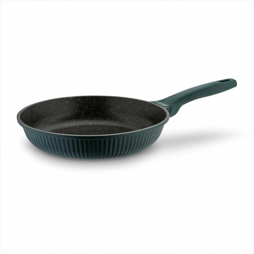 Starke Pro Marmurinių neprisvylančių keptuvių rinkinys 20 cm 24 cm 28 cm, lietas aliuminis, minkštos rankenos, tinka indukcijai, 3 dalių komplektas