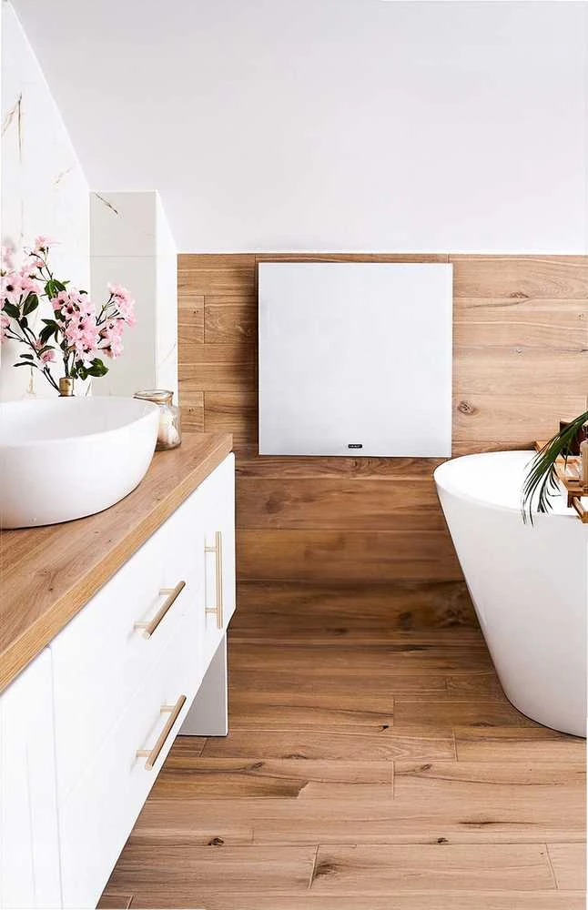 Stiklinis infraraudonųjų spindulių šildytuvas voniai 400W, WiFi išmanusis termostatas, sieninis arba pastatomas, infraraudonųjų spindulių vonios šildytuvas, stiklo skydo šildytuvas, išmanus šildymo prietaisas
