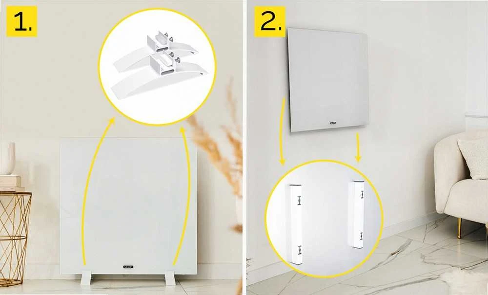 Stiklinis infraraudonųjų spindulių šildytuvas voniai 400W, WiFi išmanusis termostatas, sieninis arba pastatomas, infraraudonųjų spindulių vonios šildytuvas, stiklo skydo šildytuvas, išmanus šildymo prietaisas
