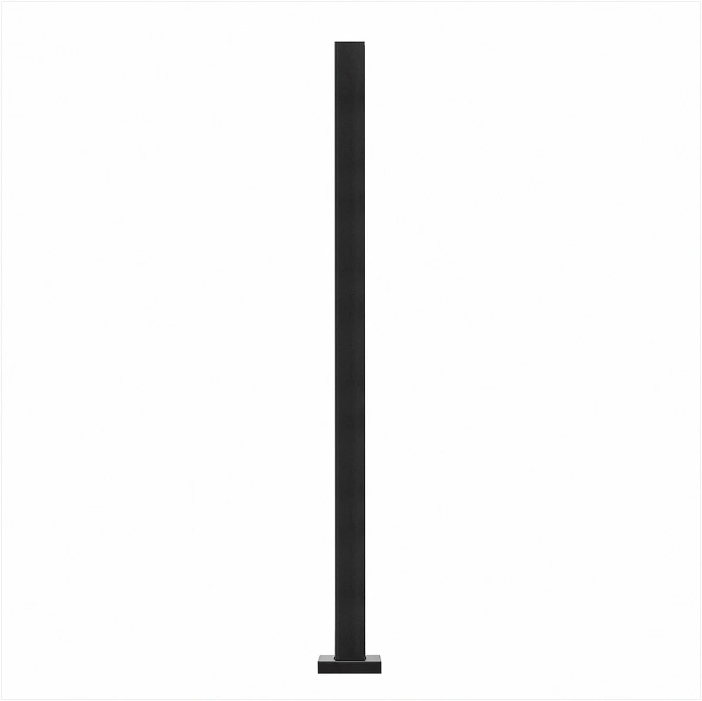 VEVOR Stiklo turėklo laikiklis 105 cm, juodas