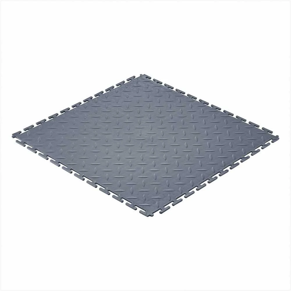 Sujungiamos garažo grindų plytelės dirbtuvėms ir sandėliui, neslystanti PVC modulinė grindų danga, deimantinės plokštės garažo kilimėlis, 8 dalių garažo grindų komplektas