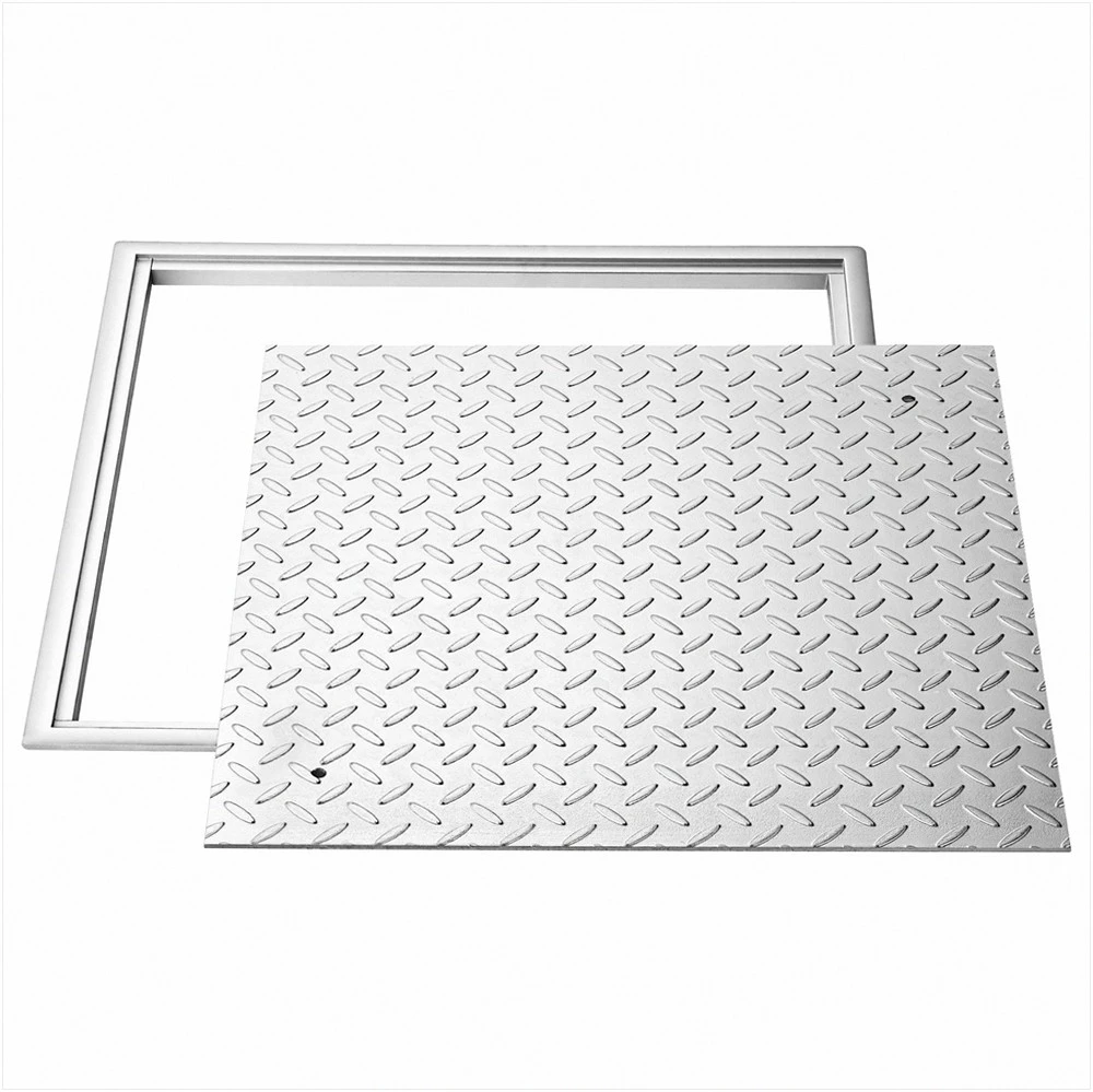 VEVOR Kvadratinis šulinio dangtis su rėmu 500x500mm
