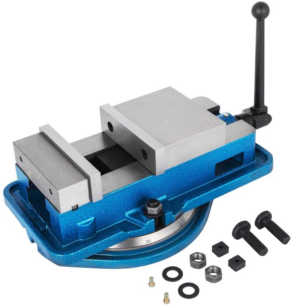 VEVOR Sunkių apkrovų frezavimo spaustuvas 80mm su 360° pasukamu pagrindu, tikslus CNC spaustuvas, staliaus spaustuvas