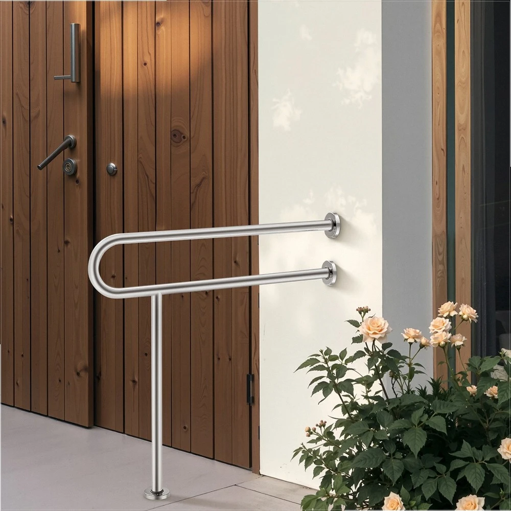 VEVOR Tualeto turėklas su atrama 80 cm plieno