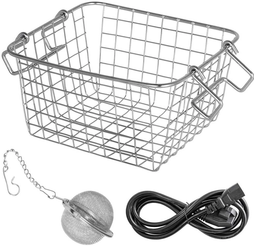 VEVOR Ultragarsinis valiklis, 2 litrai, 40 kHz, skaitmeninis laikmatis, šildytuvas, nerūdijantis plienas