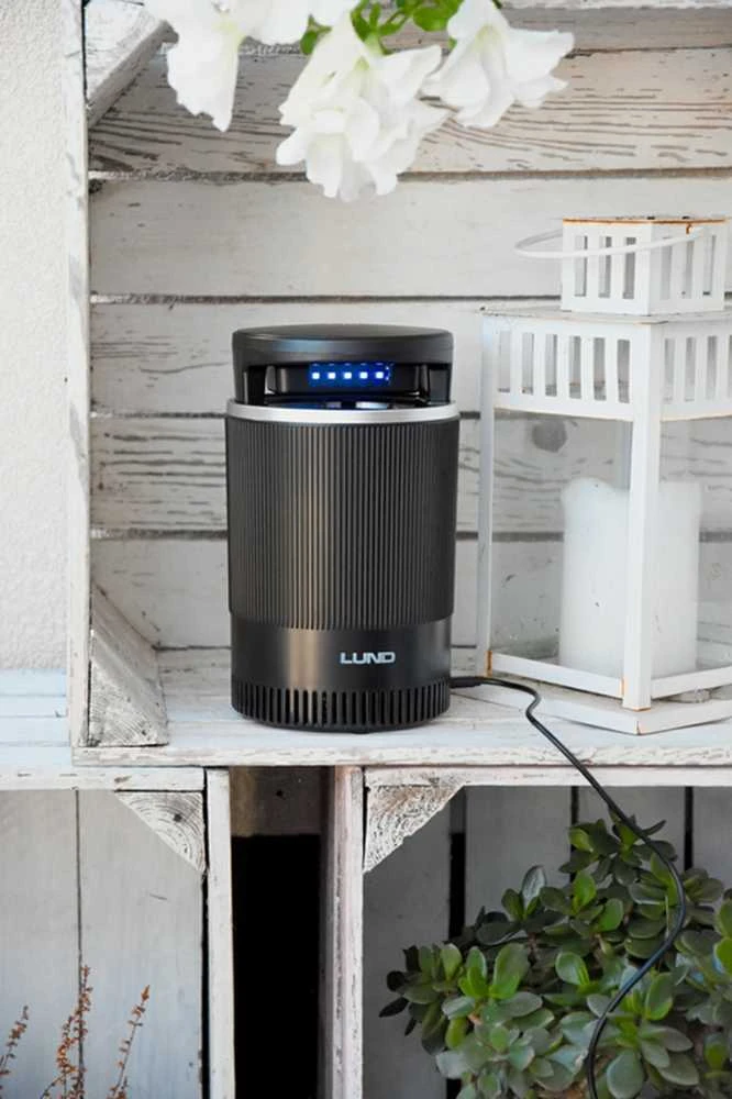 Vabzdžių naikinimo lempa su ventiliatoriumi, UV-A 5W, uodų gaudyklė, musių gaudyklė