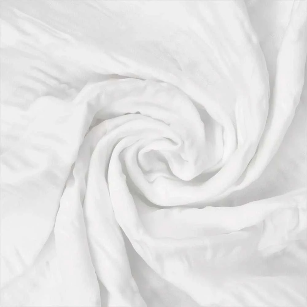 Multitex Vaflinio pynimo medvilnės satino patalynės komplektas, 160x200 cm antklodės užvalkalas su 2 pagalvių užvalkalais, glamžyta tekstūra, nereikia lyginti, OEKO-TEX sertifikatas, minkšta patalynė