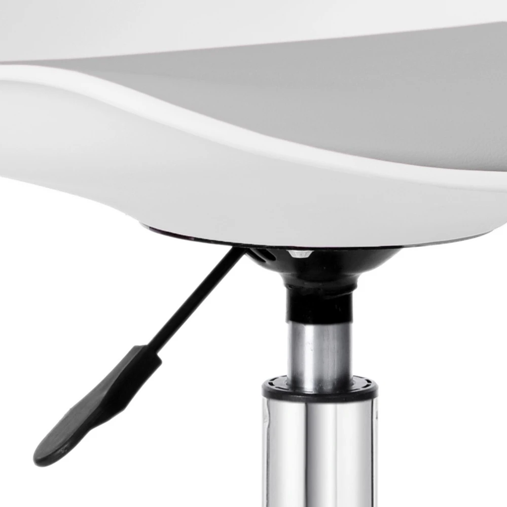 Vaikiška reguliuojamo aukščio, besisukanti kėdė su ratukais, balta/pilka, ergonomiška, prie rašomojo stalo, mokyklinė