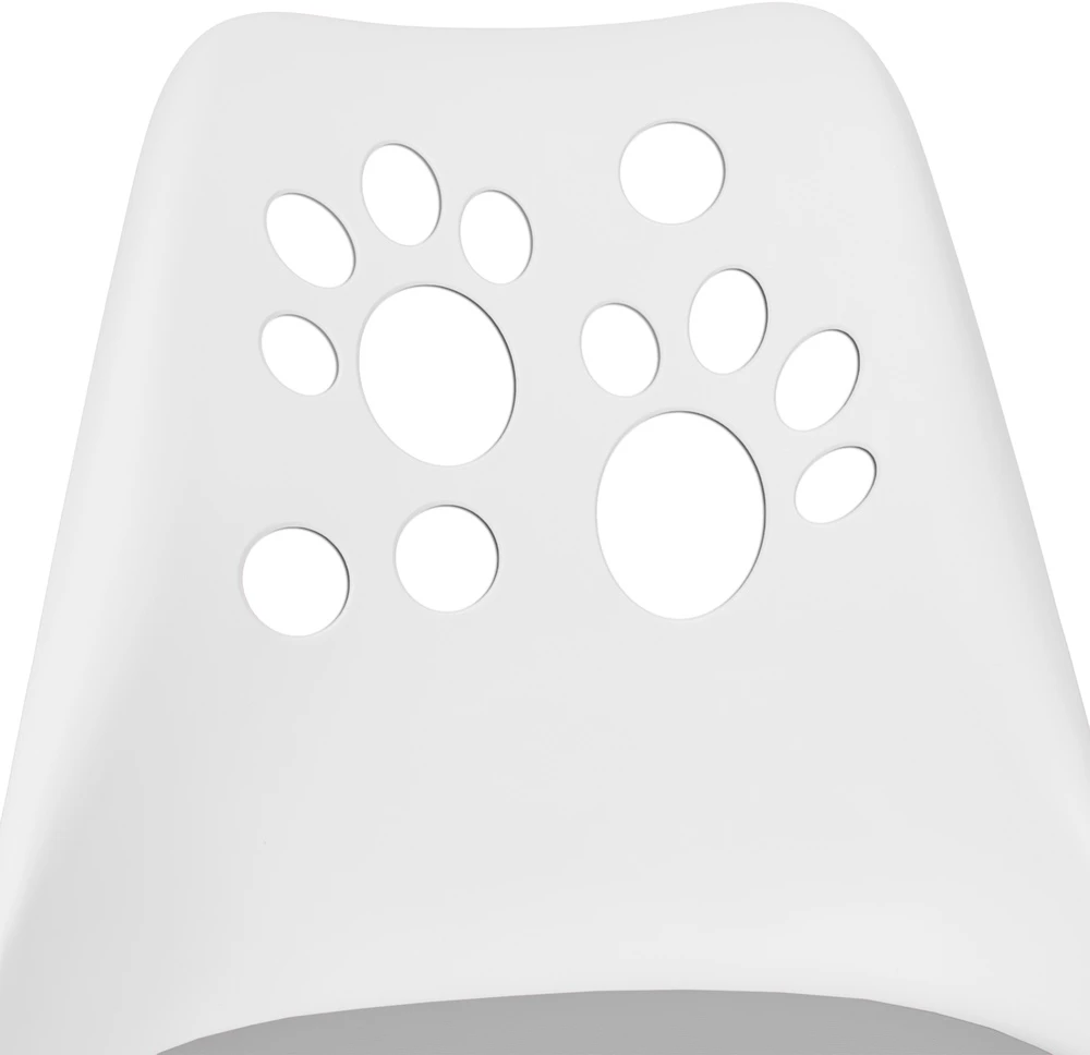 Vaikiška reguliuojamo aukščio, besisukanti kėdė su ratukais, balta/pilka, ergonomiška, prie rašomojo stalo, mokyklinė