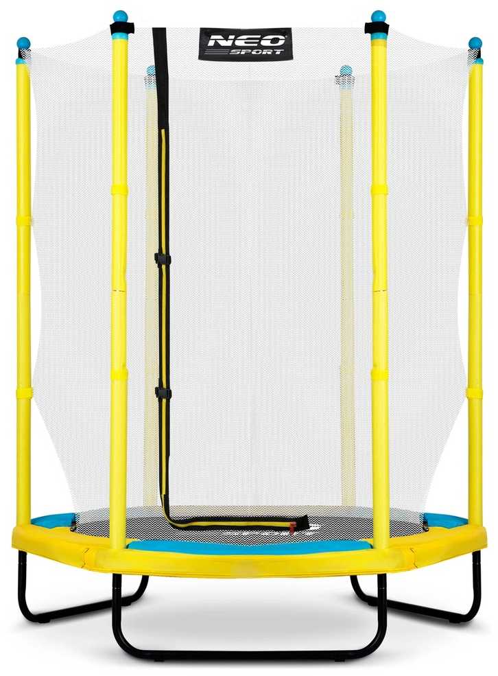Vaikiškas sodo trampolinas 140 cm, su apsauginiu tinklu, lauko trampolinas vaikams, mažas trampolinas, šokinėjimo trampolinas