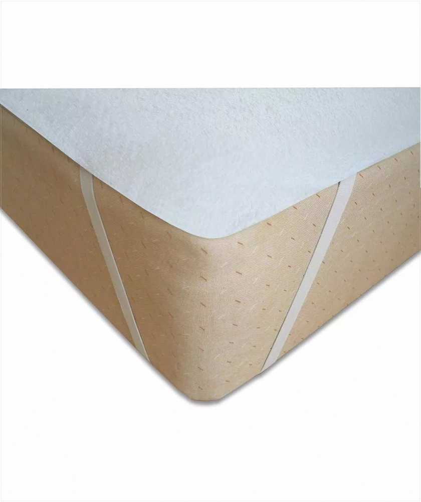 Vandeniui atspari bambuko viskozės čiužinio apsauga, 140x200 cm, kampiniai elastiniai dirželiai, kvėpuojantis barjeras, hipoalerginis užvalkalas, higieninis paklotas