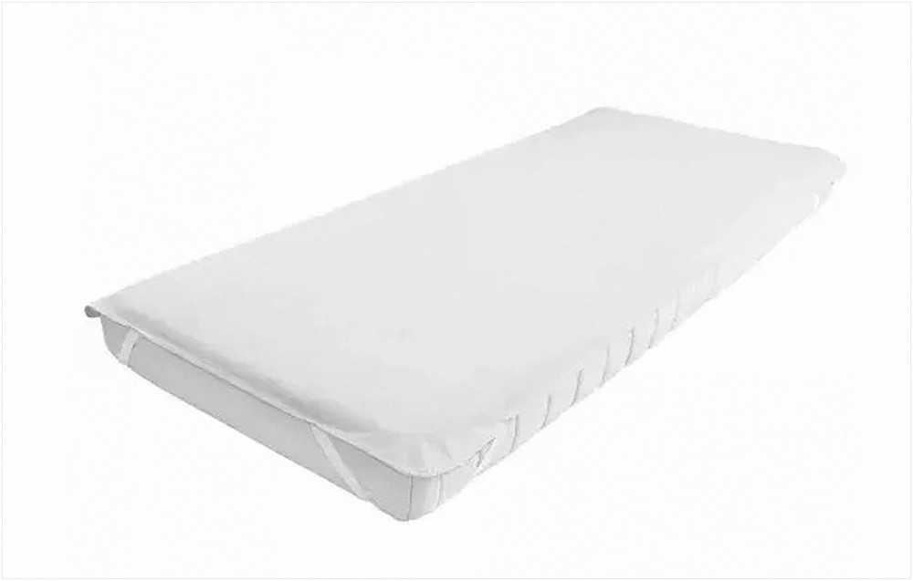 Vandeniui atspari bambuko viskozės čiužinio apsauga, 140x200 cm, kampiniai elastiniai dirželiai, kvėpuojantis barjeras, hipoalerginis užvalkalas, higieninis paklotas
