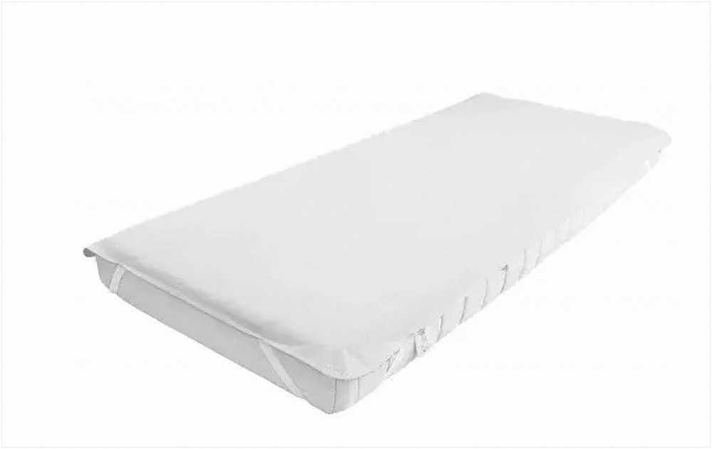 Vandeniui atspari čiužinio apsauga 200x200 cm, medvilnės, poliesterio ir PVC užvalkalas su kampiniais dirželiais, higienai ir gaivumui, neperšlampama paklodė