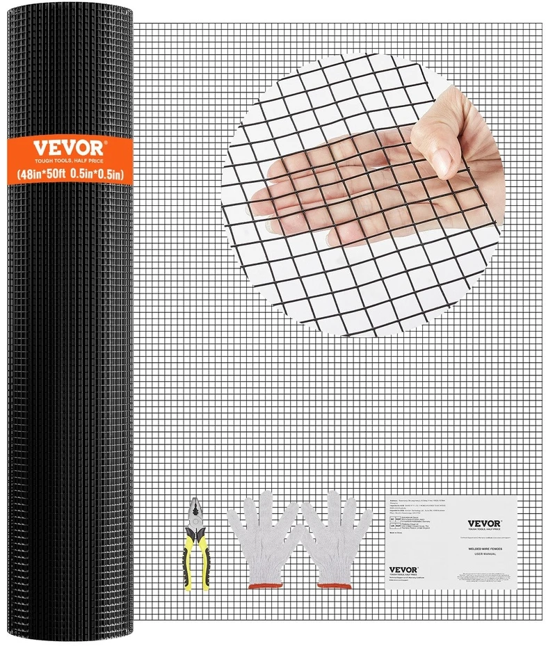 VEVOR Tinklinis aptvaras 48x50, cinkuota viela