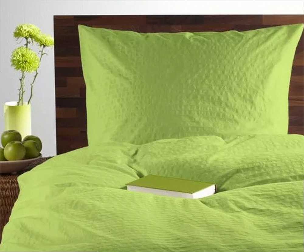 Vientisos tamsiai melsvai žalios spalvos medvilninės patalynės komplektas, 200x220 cm antklodės užvalkalas su dviem pagalvių užvalkalais, nesiglamžanti, 100% medvilnė, su sagomis, miegamojo tekstilė