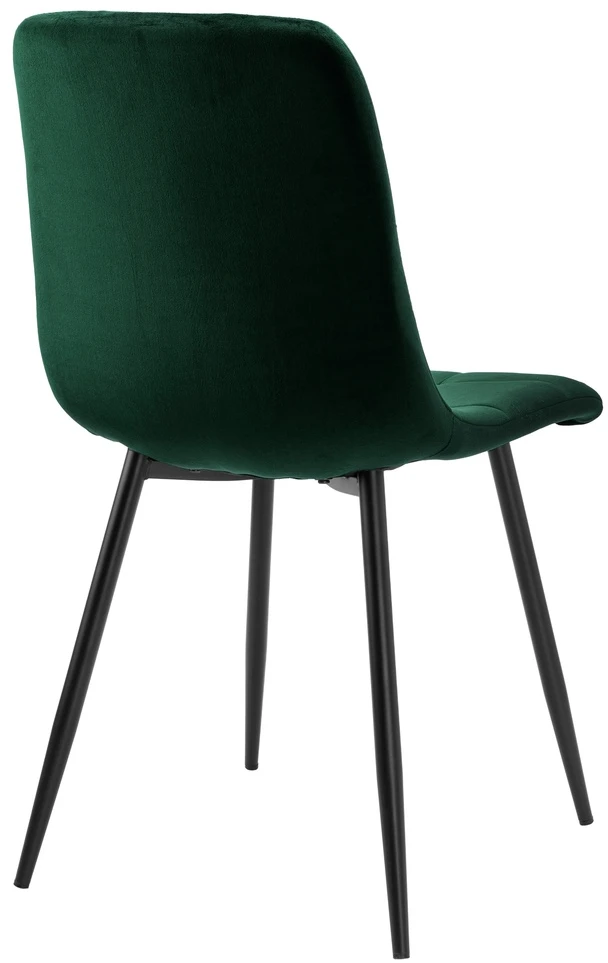 Žalios aksominės valgomojo kėdės, metalinėmis kojomis, dygsniuotos, modernios, virtuvės, svetainės
