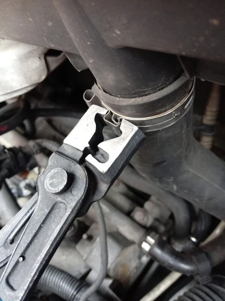 Žarnų spaustukų replių rinkinys, automobiliams ir dirbtuvėms, sukamieji žandikauliai, trosu valdomos replės, 18-54 mm žarnų spaustukų nuėmimo įrankis