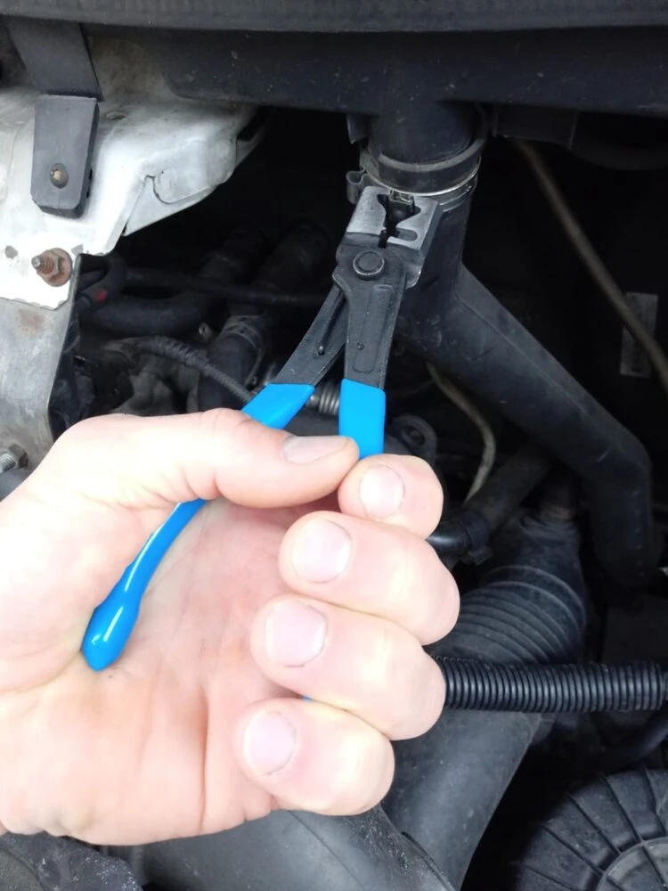 Žarnų spaustukų replių rinkinys, automobiliams ir dirbtuvėms, sukamieji žandikauliai, trosu valdomos replės, 18-54 mm žarnų spaustukų nuėmimo įrankis