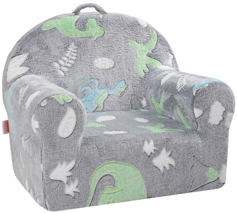 VEVOR Žavinga vaikiška sofa, šviečianti tamsoje, minkštas avikailis, lengvas dizainas