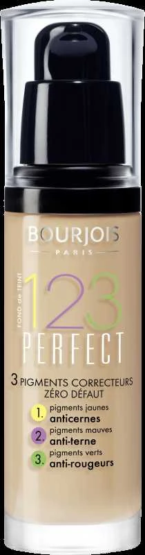BOURJOIS Paris 123 Perfect skystas makiažo pagrindas, atspalvis: 53 rusvai gelsvas Clair, 30 ml
