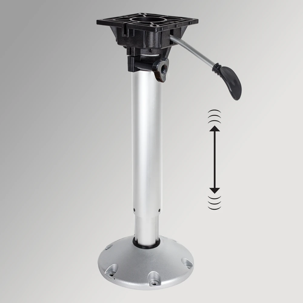 Laivo sėdynės koja/pjedestalas OCEANSOUTH su dujiniu amortizatoriumi 500-630 mm