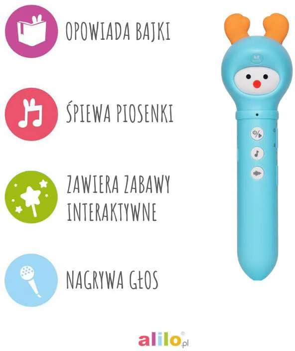 Interaktyvus edukacinis rašiklis anglų kalbos mokymuisi vaikams nuo 3 metų, Alilo D3C