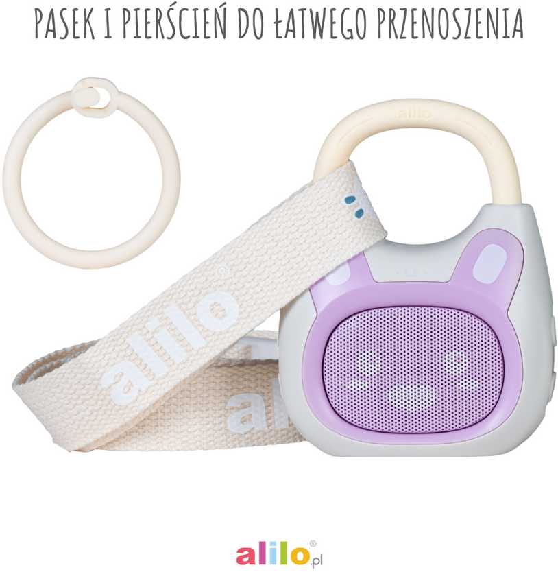 Alilo Pocket Bunny K1 - MP3 grotuvas su Bluetooth - mėlyna
