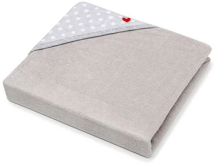 Babytolove Bambukinis kūdikio rankšluostis - baltos žvaigždės