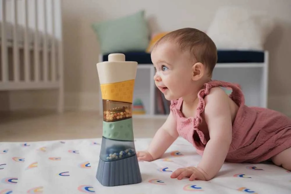 Babytolove Sensorinių blokų bokštas
