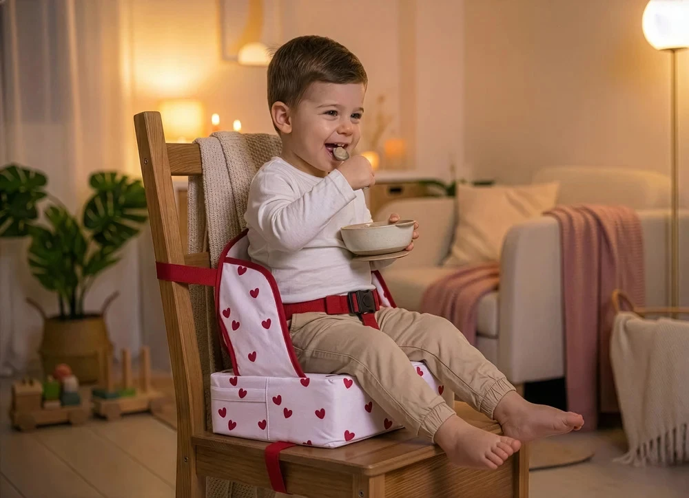Babytolove Easy UP paaukštinimo kėdutė – širdelės