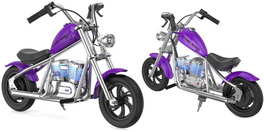 Hyper Gogo Cruiser motociklo degalų bakas ir sparnai - violetiniai