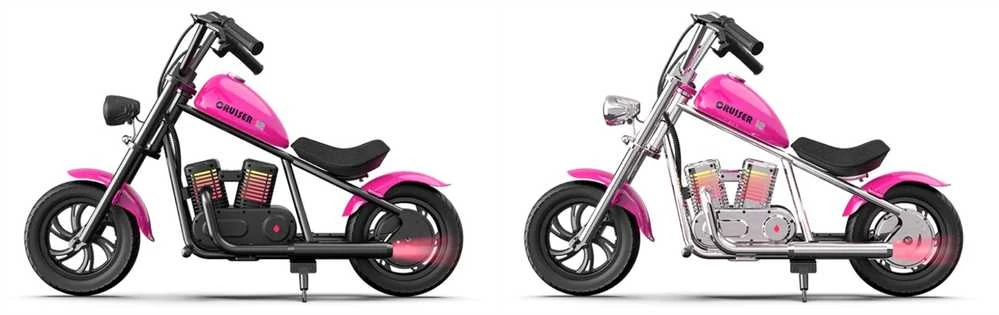 Kuro bakas ir sparnai motociklui „Hyper Gogo Cruiser“ – rožinė Barbė