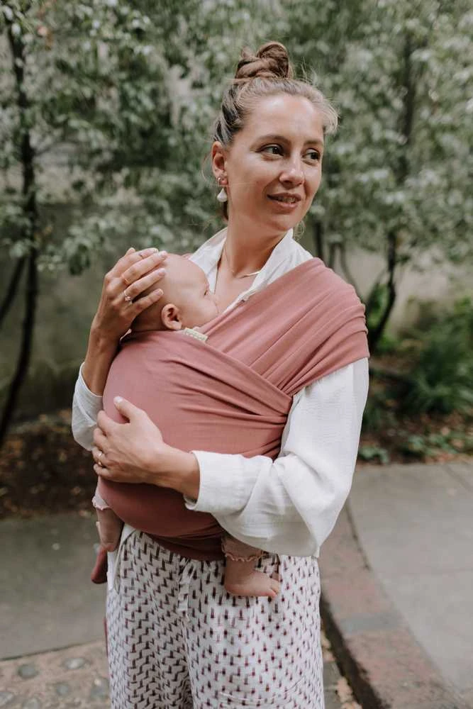 Kūdikio nešioklė Boba Wrap, rausva